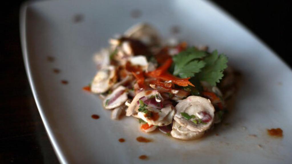 Ceviche de champiñones